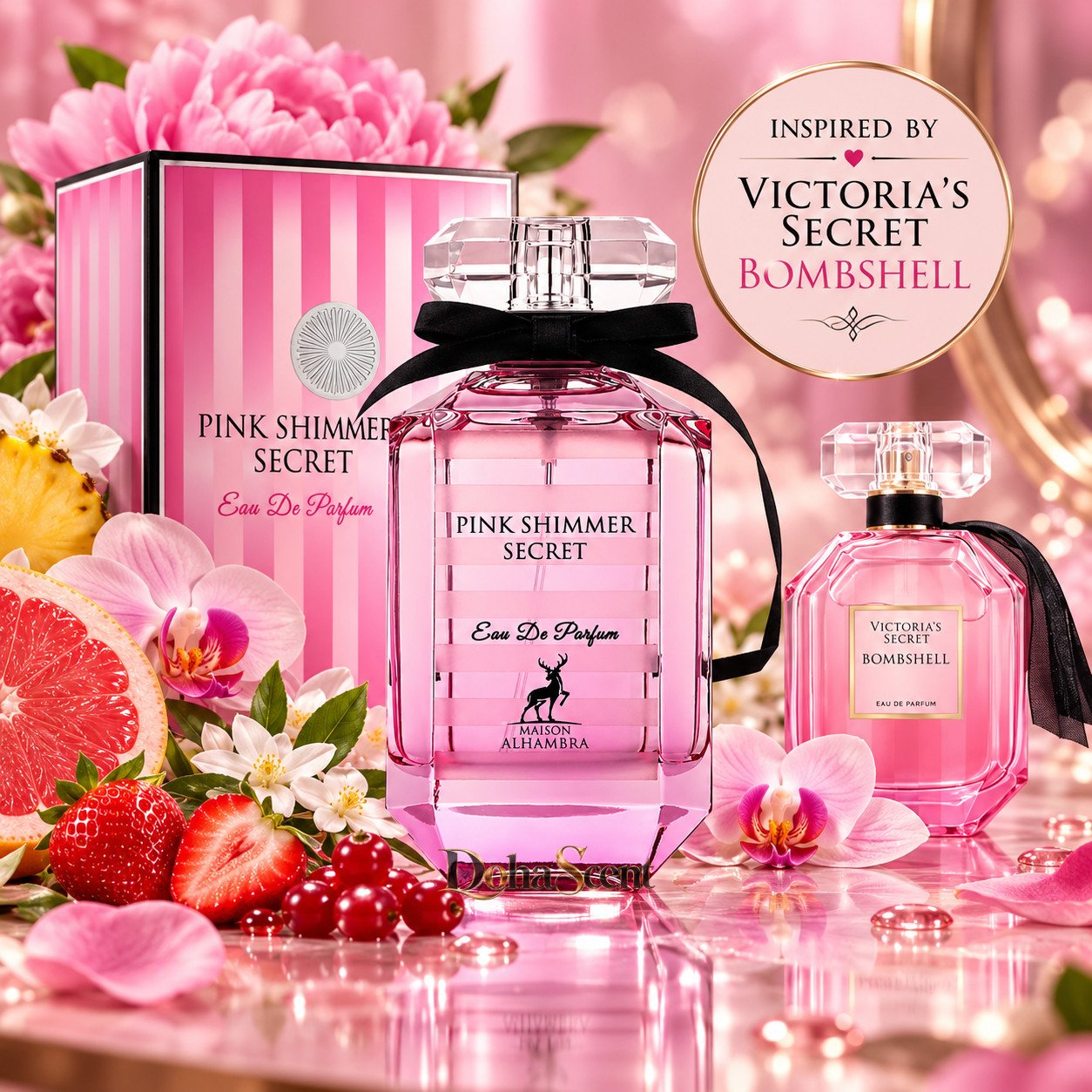 Maison Al Hambra Pink Shimmer Secret EDP 100 ML