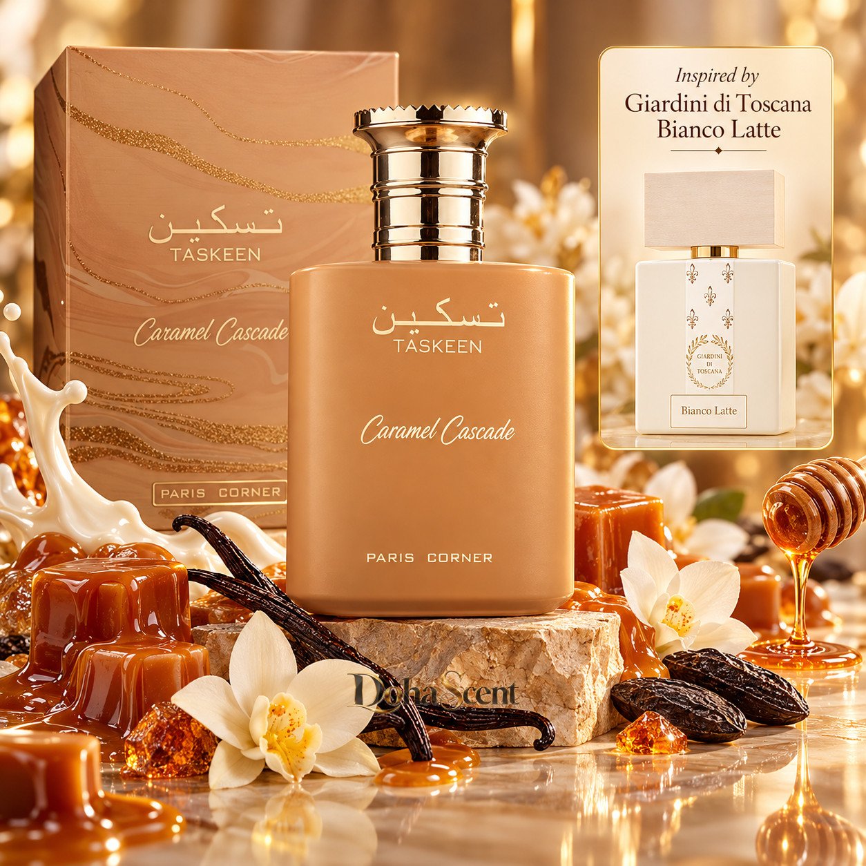 Paris Corner Taskeen Caramel Cascade EDP – 100 ML